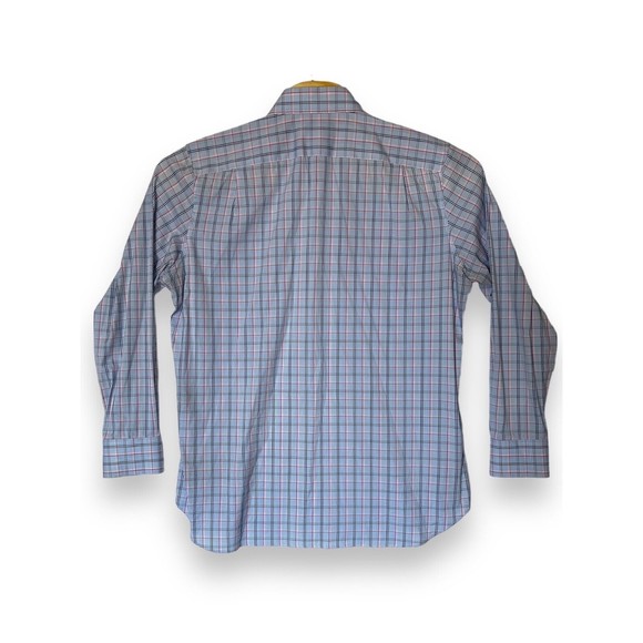 Bonobos Blue Plaid Pattern Men's 17-36 Stretch Slim Fit - Picture 2 of 13